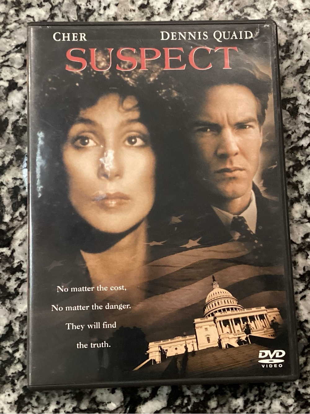 🔵🔵🔵 Suspect on DVD - Cher & Dennis Quaid & Liam Neeson - Rated R